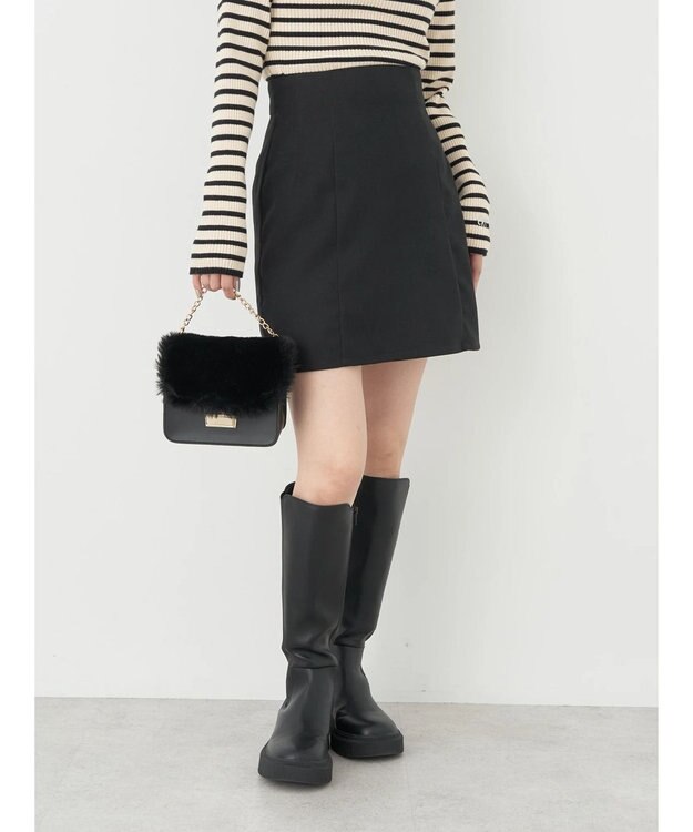 earth music&ecology ミニスカート Black