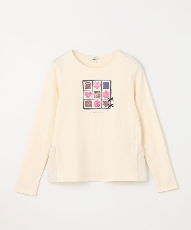 組曲 KIDS 【150-160㎝】チョコレートボックス Tシャツ バニラ系