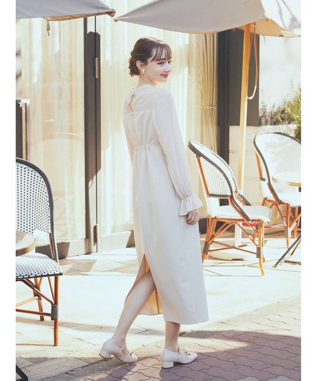 earth music&ecology シアードットドッキングワンピース Beige