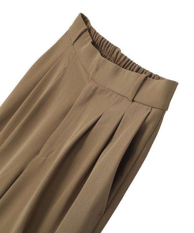 YECCA VECCA 【尾崎紗代子さん着用】タックハーフパンツ Camel