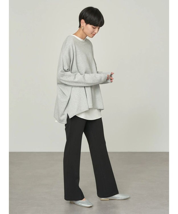 AMERICAN HOLIC ＢＩＧニットプルオーバー Light Gray Mixture