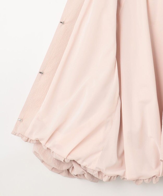 組曲 【洗える】サッカーストレッチ ブルゾン ローズ系