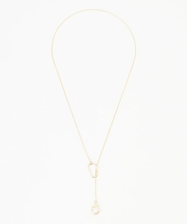 組曲 パールラリアットネックレス ゴールド系