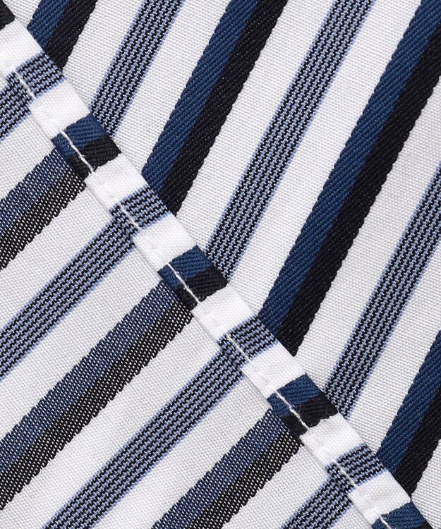 JOSEPH ABBOUD 【オーガニックコットン・柔らかな肌触り】カラーストライプ シャツ サックスブルー系1