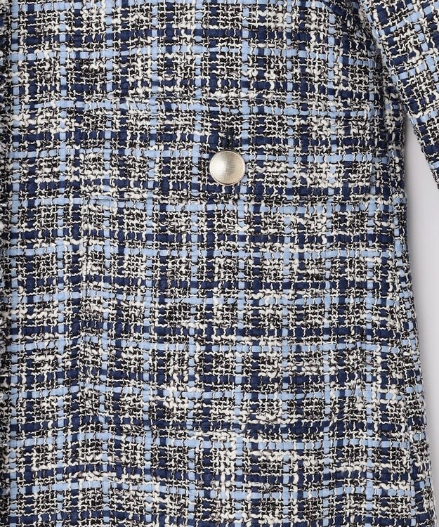 J.PRESS LADIES L ファニーツイード ジャケット ネイビー系