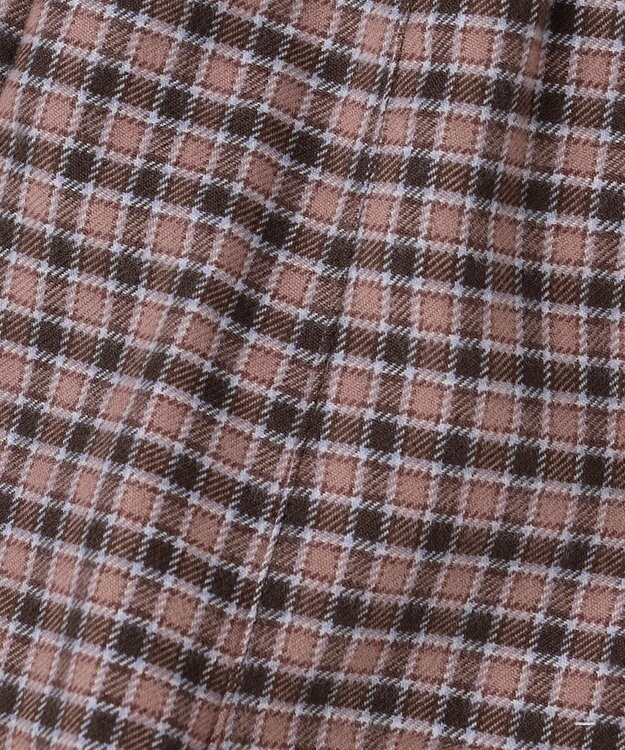 ANY KIDS チェック柄 ショートパンツ ブラウン×チェック