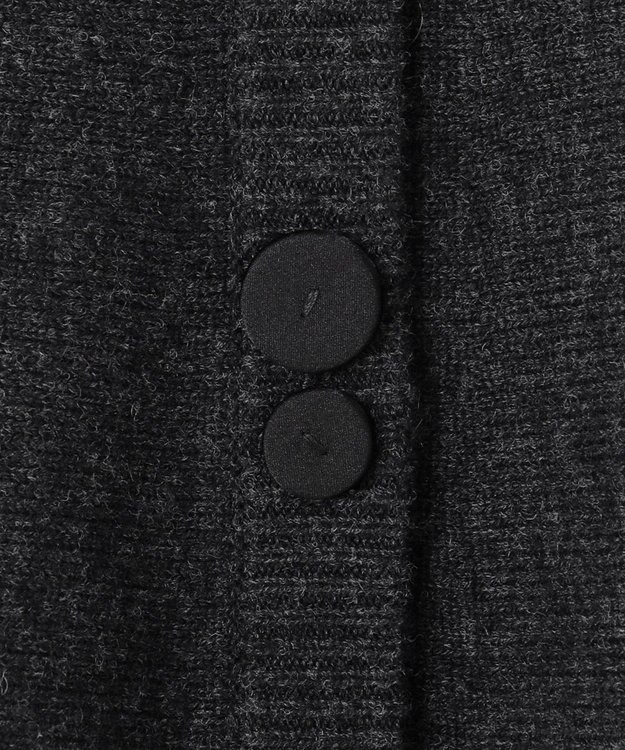 自由区 【カトリエムブーケ】Soyeux touche ポンチョニット ミディアムグレー