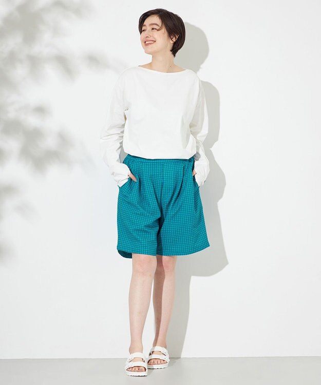 HELLY HANSEN 【ストレッチ・速乾・耐海水・耐塩素・UVカット】ロングスリーブアンヒビアスティー オフホワイト