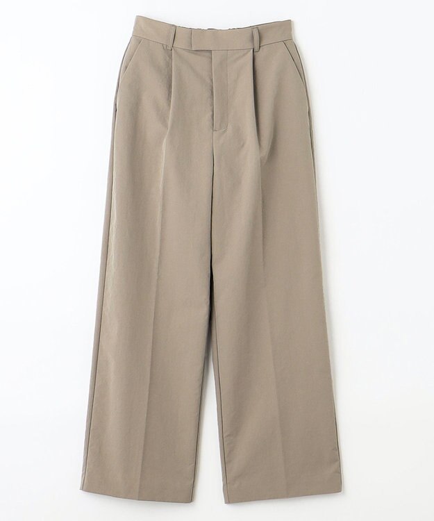 ANY 【吸水速乾/イージーケア/ストレッチ/ウエストゴム/洗濯機可能】ドライチノタックパンツ ライトモカ