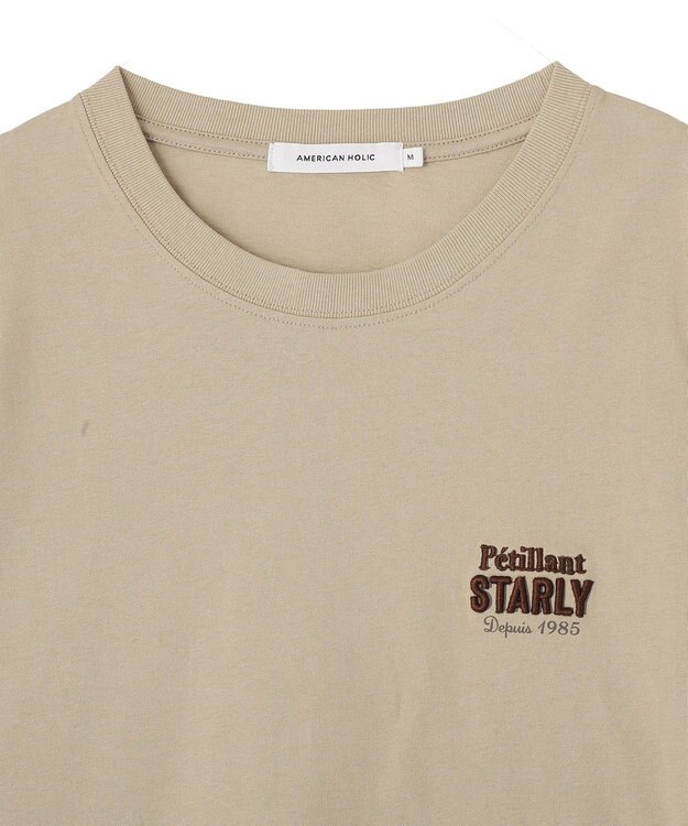 AMERICAN HOLIC STARLY 刺繍ロゴTシャツ Mocha