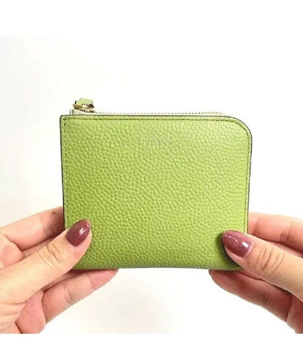 PELLE BORSA L字ファスナーミニ財布 Fine Goods フィーネグッズ 5444 レタスグリーン