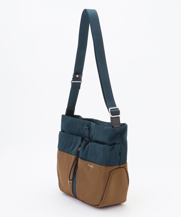 Y'SACCS ドローストリング コンビカラーショルダー ブルー