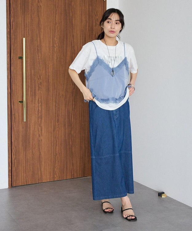 CRAFT STANDARD BOUTIQUE アシンメトリーデニムスカート Indigo