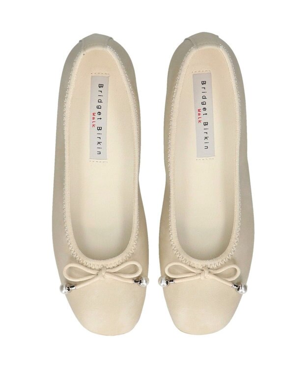 Bridget Birkin ＜3E＞【Bridget Birkin Walk】インヒールリボンパンプス アイボリー