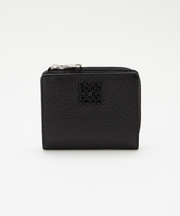 russet ＜お財布人気NO.1＞モノグラムプレートハーフウォレット(SO-376) Black2