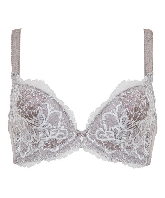 BRADELIS New York 【BRADELIS New York/ 育乳補整ブラ・STEP2 寄せる】ナオミステップ2ブラ25A1 補正下着 ブラジャー 谷間メイク モーヴグレー