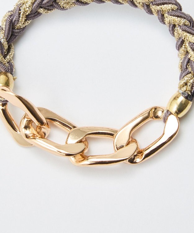 Phoebe 2wayツイストメタルヘアブレス　グレー グレー