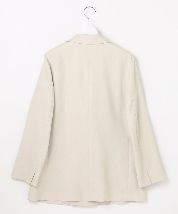 自由区 【カタログ掲載・人気素材・デザインリニューアル・セットアップ対応】リネンライクシンセティックテーラード ジャケット フラックス