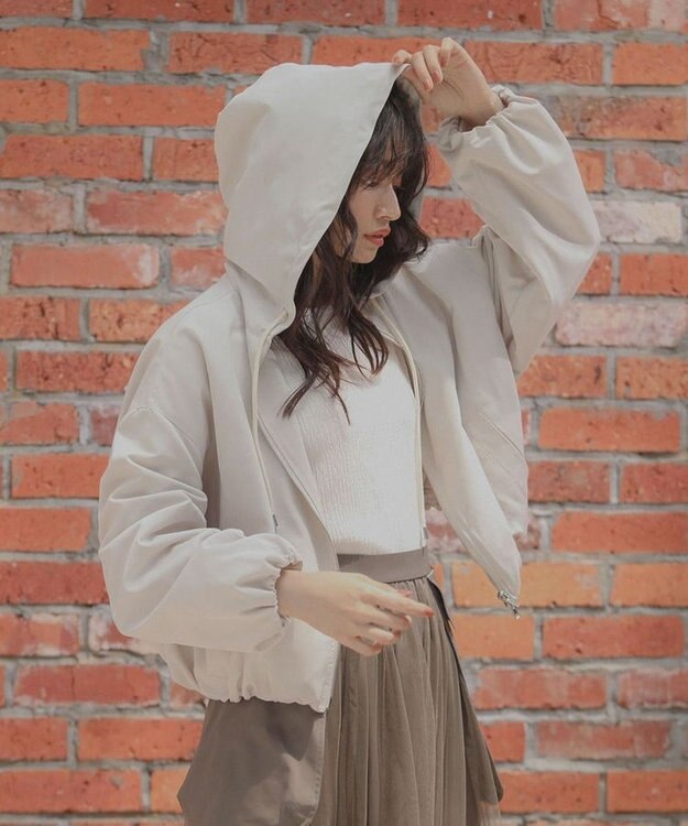 Green Parks ・ＥＬＥＮＣＡＲＥ　ＤＵＥ　ショートマウンテンパーカー Ivory