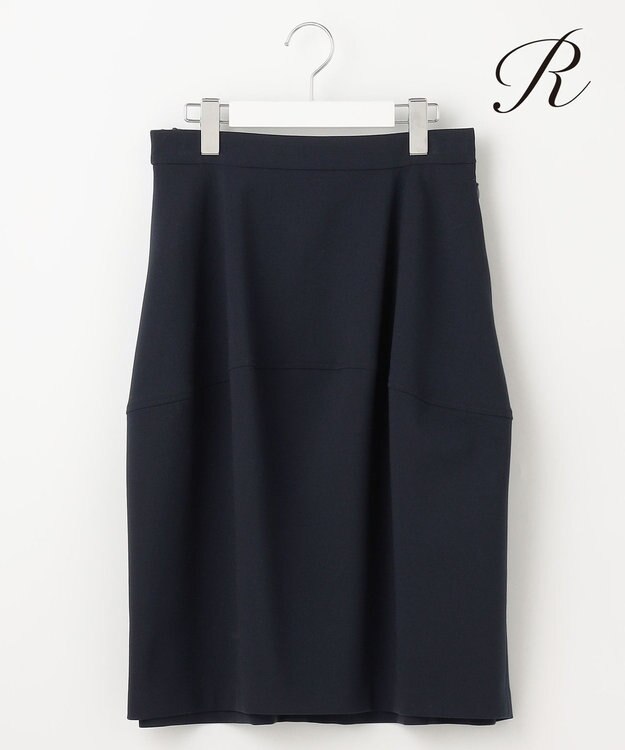 23区 【R(アール)】ダブルクロス バルーンシルエットスカート ネイビー系