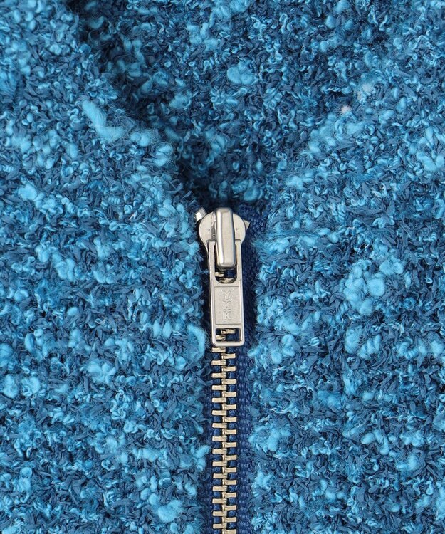 ICB 【洗える】 カラーニットツイード ベスト ブルーミックス系