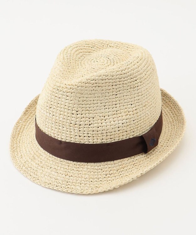 JOSEPH ABBOUD 【サイズ調整可】ラフィアメランジ ハット アイボリー系