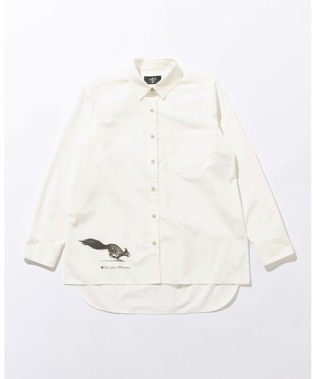 JOSEPH ABBOUD MOUNTAIN 【テーム ヤルヴィモチーフ・サスティナブル・オーガニック】オーガニックブロードシャツ ホワイト系