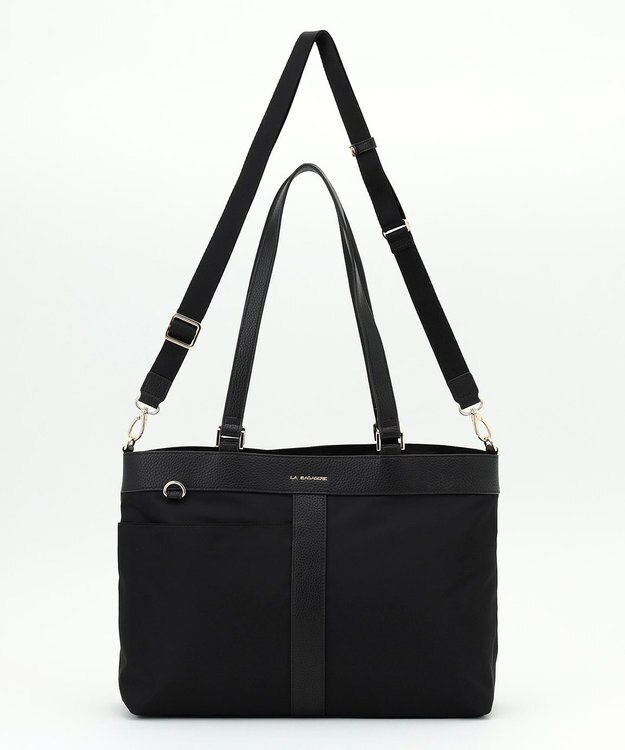 LA BAGAGERIE コンビ2WAYトートバッグ Mサイズ ブラック