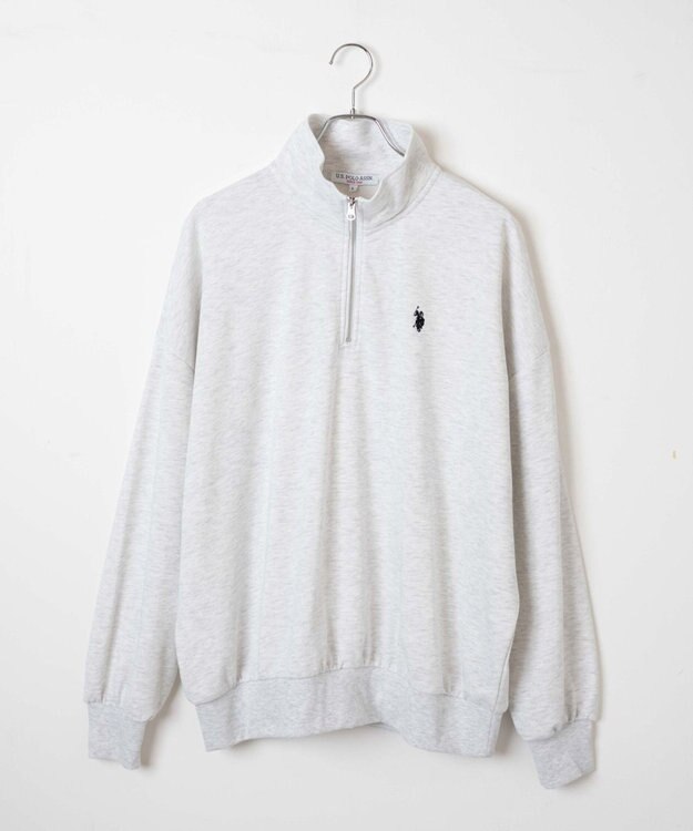 WEGO 【ユニセックス着用ITEM】別注　U.S POLO ASSN.　ハーフZIPPO グレーその他