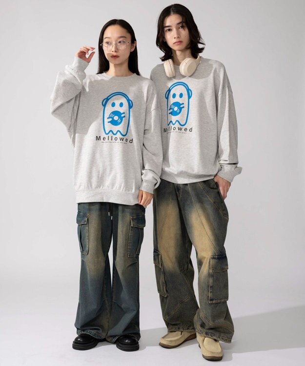 WEGO 【2025年秋冬新作/SMLXLサイズ展開/ユニセックス着用ITEM】アソートグラフィックプルオーバー 柄2