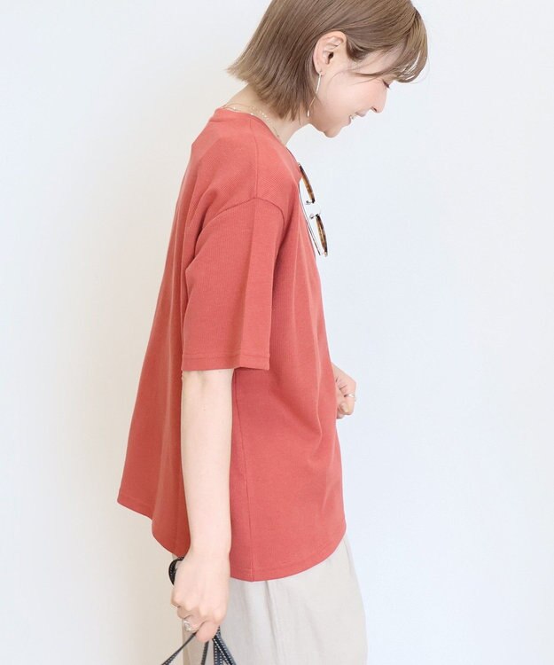 AMERICAN HOLIC ワッフル半袖プルオーバー Orange