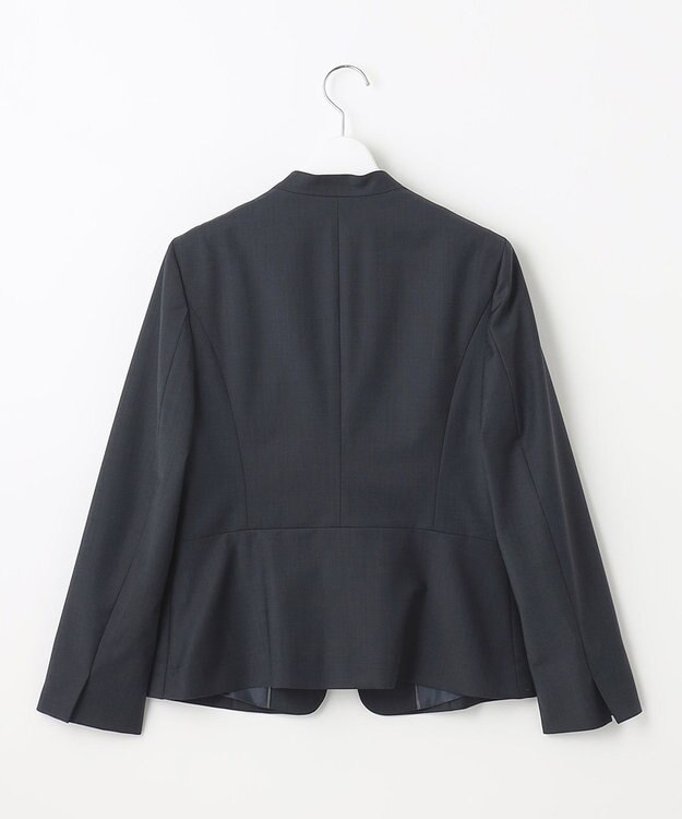 J.PRESS LADIES 【セットアップ対応】BAHARIYE ノーカラー ジャケット ネイビー系