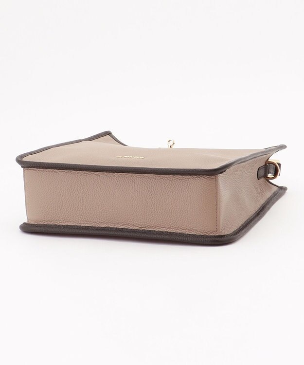 LA BAGAGERIE スクエアレザー2WAYショルダーバッグ グレージュ