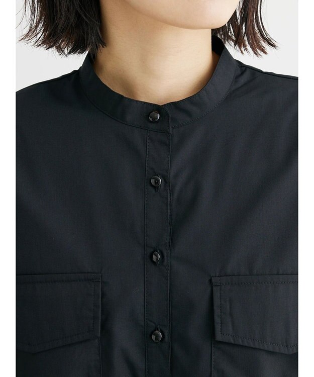 Green Parks ・ＥＬＥＮＣＡＲＥ　ＤＵＥ　バンドカラーワンピース Black