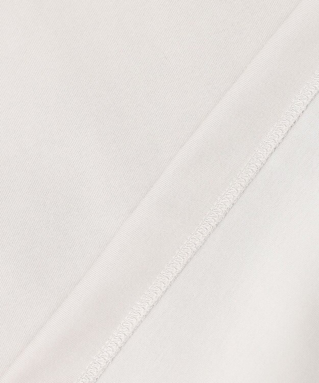 ICB 【洗える】スーペリアジャージー Vネックカットソー ライトグレー系