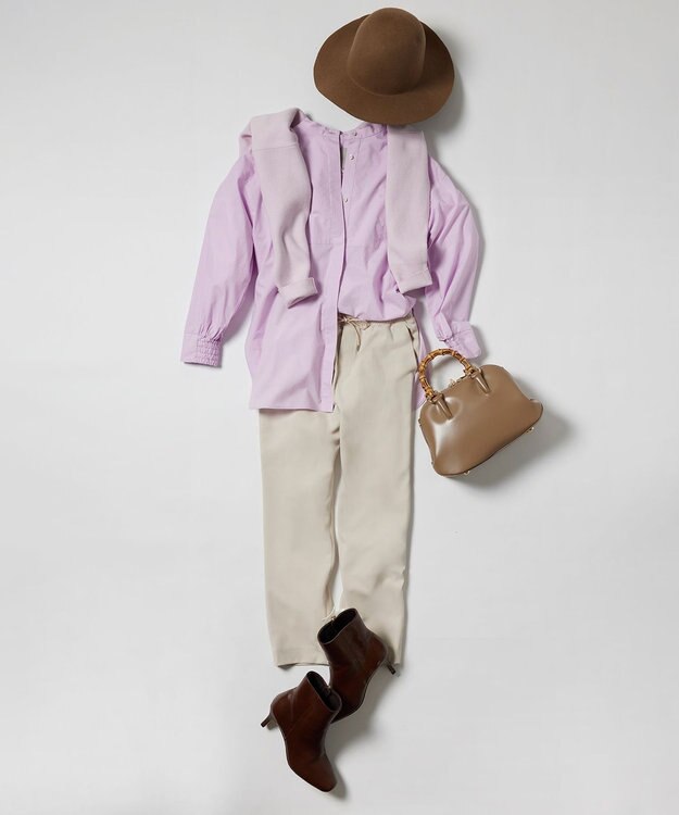 UNFILO ドロストスティックパンツ アイボリー系