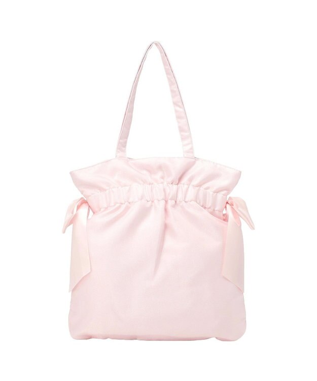 Maison de FLEUR オーガンジーダブルリボンギャザートート Light Pink