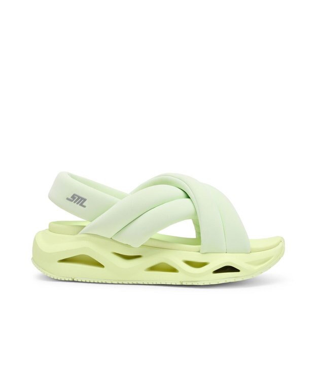 STEVE MADDEN HURDLE 2 クロスクッションスポーツサンダル ライムグリーン