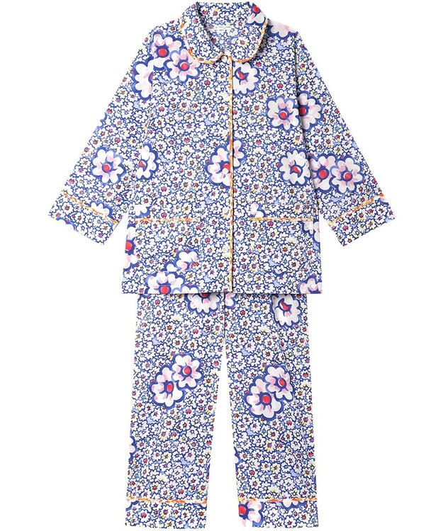 tsumori chisato SLEEP ツモリチサト パジャマ 9分袖 長袖 9分丈 綿100%(本体) 楊柳素材 レディース UDT243 /ワコール ブルー