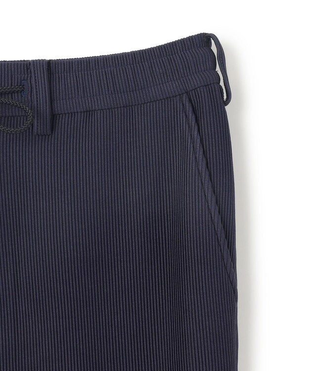JOSEPH HOMME 【洗える/ストレッチ】ソフトプリーツストレッチ ドロスト付テーパードパンツ / PEGG CONVERTIBLE ネイビー系