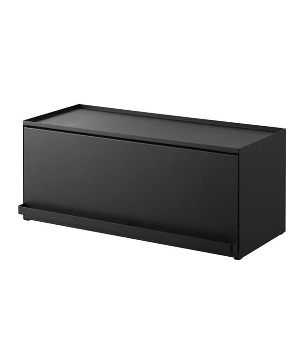 tower 前が開くキッチンカウンター上収納ラック タワー D24 ブラック ブラック