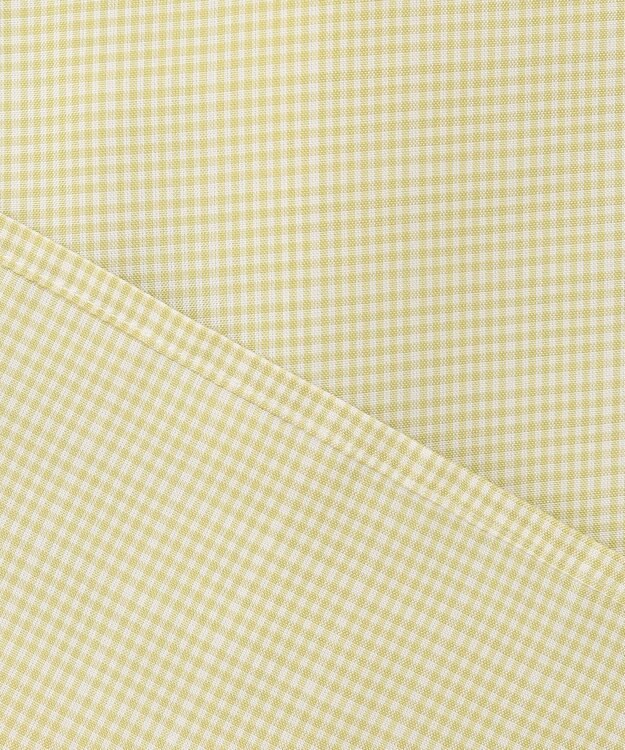 J.PRESS LADIES L 【洗える】セルロース チェック スタンドカラー ブラウス ピスタチオ系3