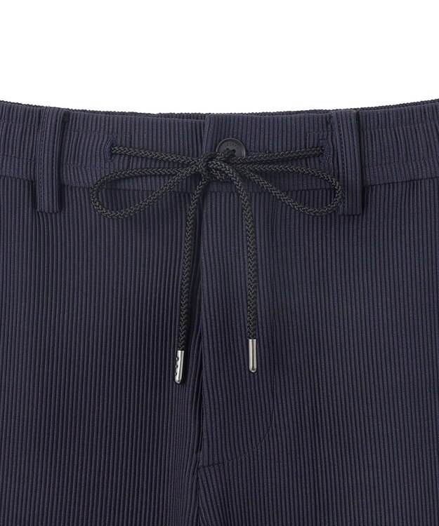 JOSEPH HOMME 【洗える/ストレッチ】ソフトプリーツストレッチ ドロスト付テーパードパンツ / PEGG CONVERTIBLE ネイビー系