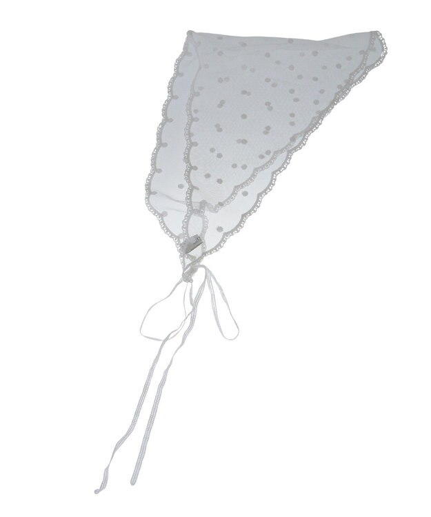 earth music&ecology ドットレースバブーシュカ Ivory