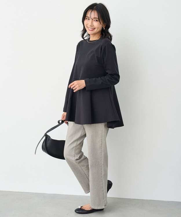 UNFILO 【UNFILO DENIM】撥水ストレッチ テーパードデニム アイスグレー