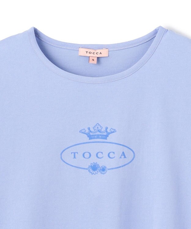 TOCCA HALLMARK FLOCKY LOGO TEE Tシャツ ブルー系