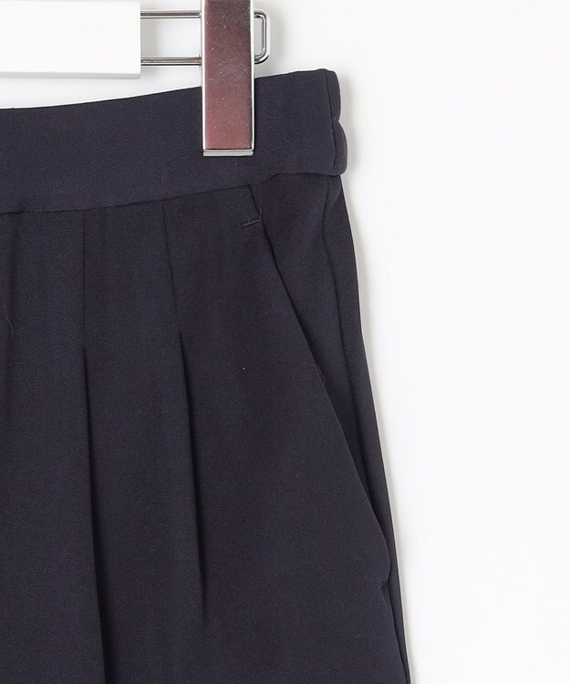 Feroux 【セットアイテム】美シルエット ブラウス×パンツ セットアップ ネイビー系