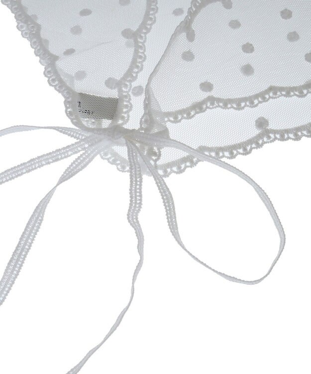 earth music&ecology ドットレースバブーシュカ Ivory