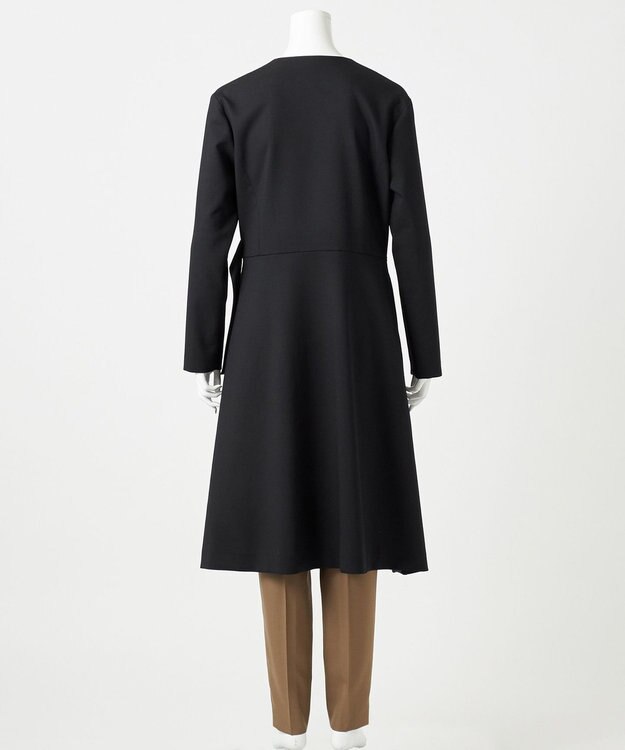 23区 【エステータ】ウールダブルクロス ワンピース ブラック系