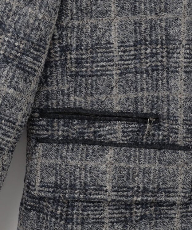 JOSEPH ABBOUD 【ストレッチ/イタリア素材/軽量】 イタリア素材使用・スライバーチェックジャケット ライトグレー系4